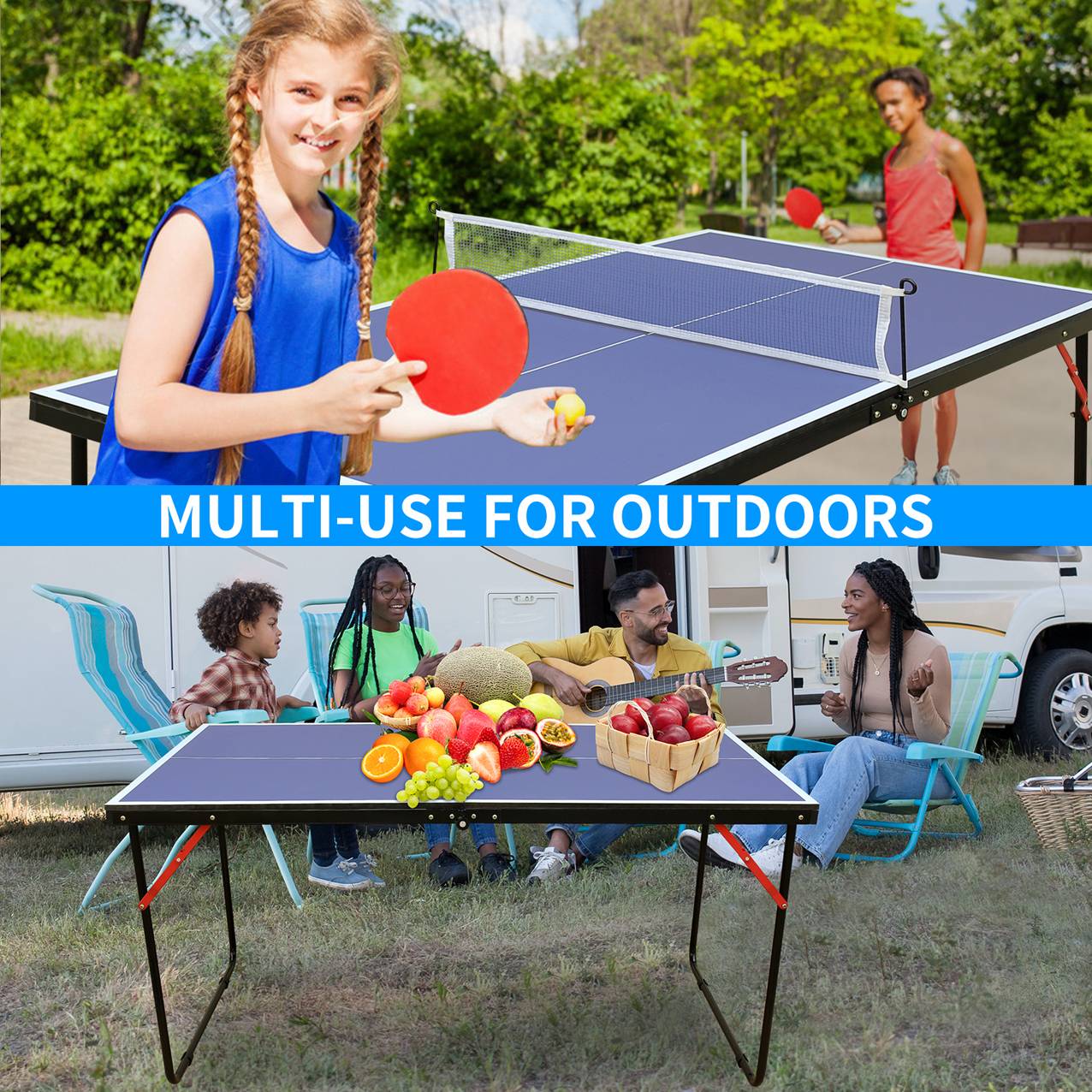 Portable Ping Pong Table Set