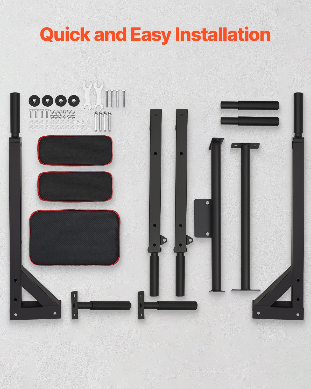 Multifunctional Pull Up Bar, Wall Mounted