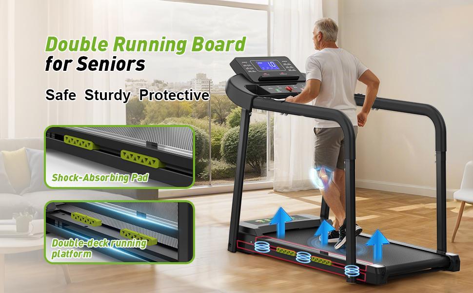 Rehabilitation Composite Shock-absorbing Treadmill