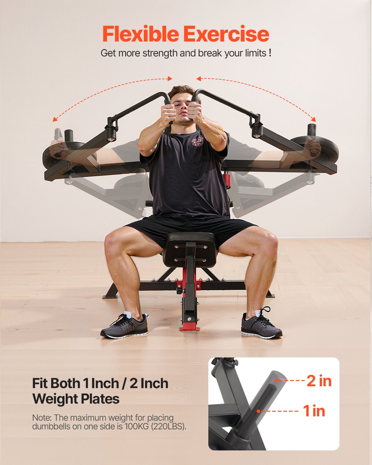 Incline Chest Fly And Rear Delt Fly Machine