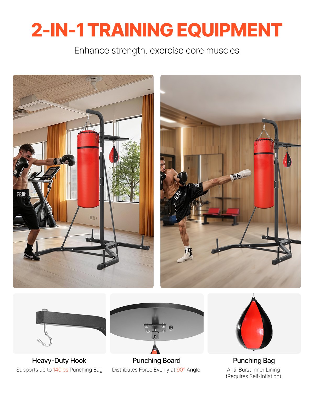 2 In 1 Punching Bag Stand