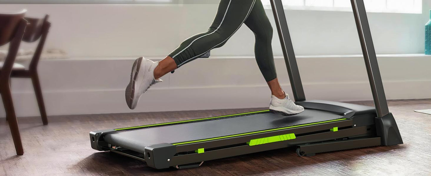 Portable Folding Treadmill With Intuitive LCD Panel