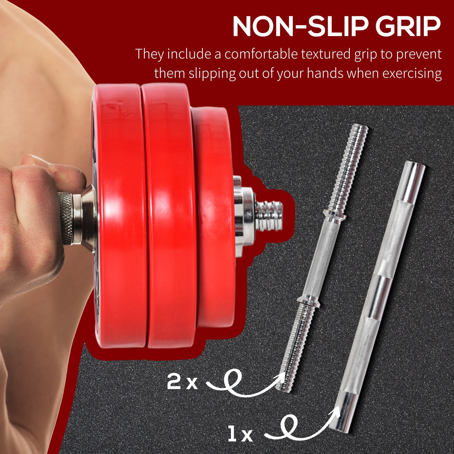 Adjustable Dumbbell Set, 66lbs