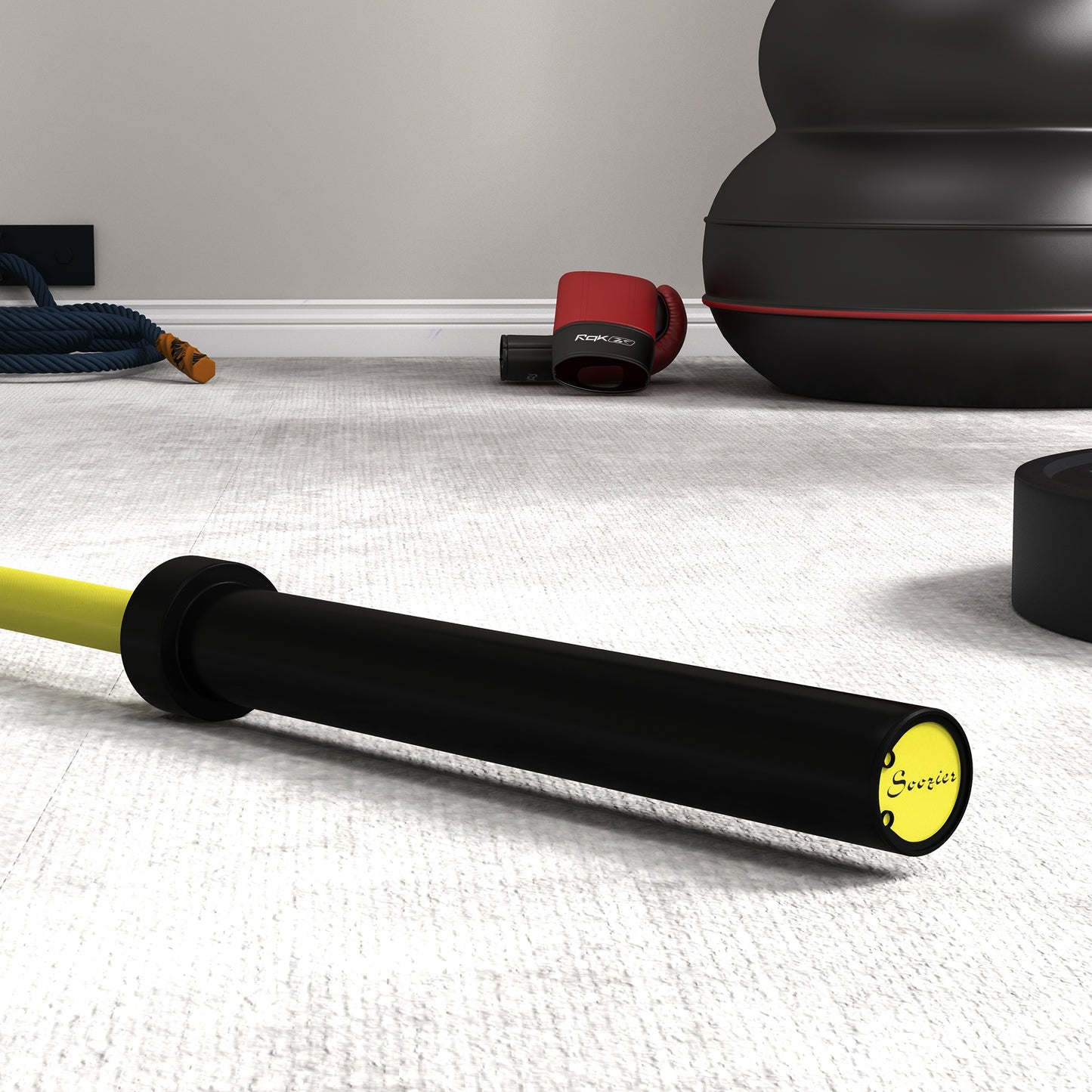 7.2ft Weight Bar, Olympic Bar with Rotating Sleeves