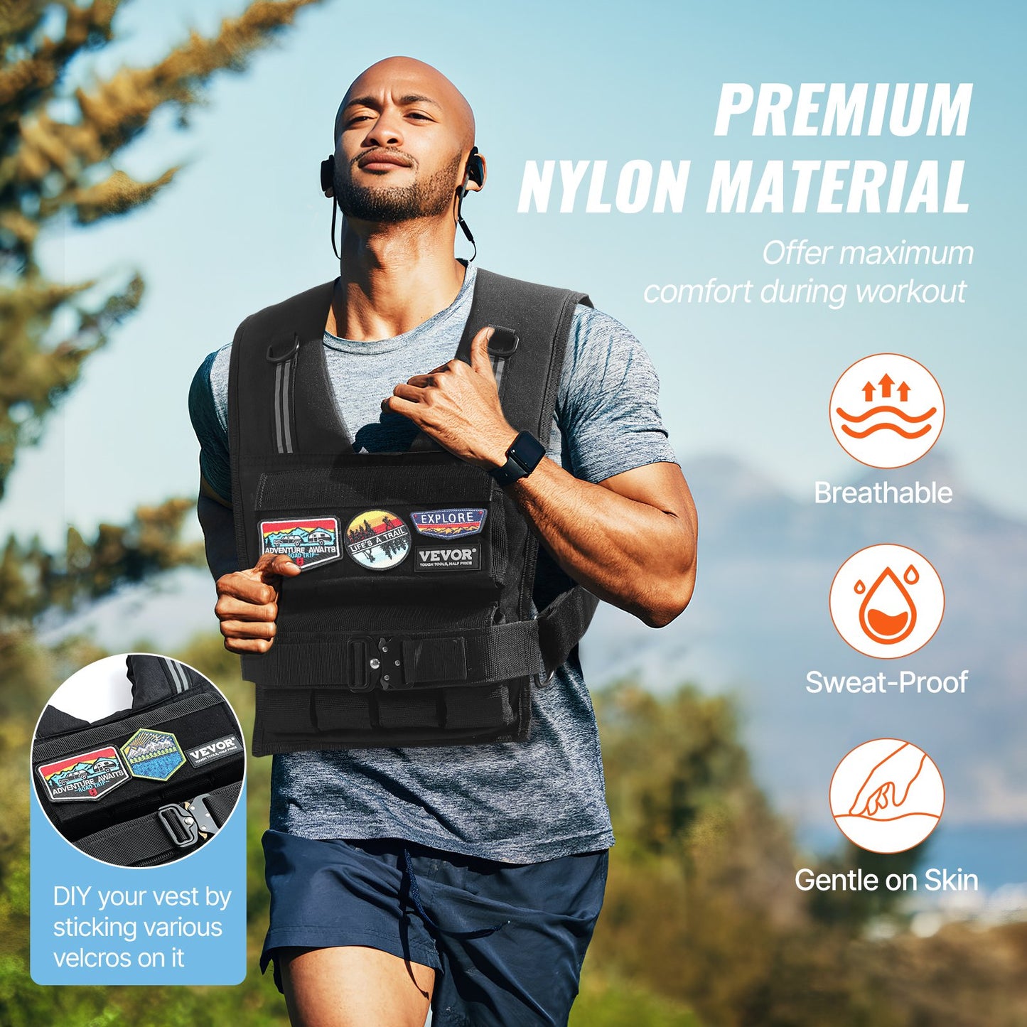 35lb Weight Vest With Iron Weights
