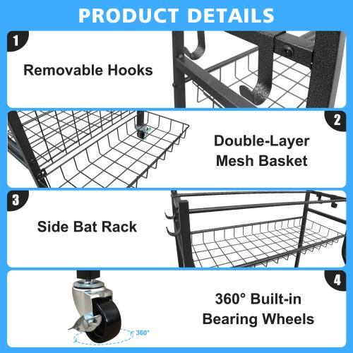 Sports Equipment Storage Rack