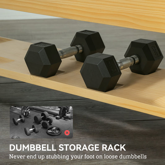 Weight Bench with Dumbbell Rack
