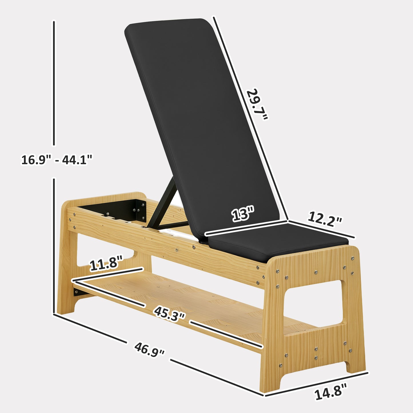 Weight Bench with Dumbbell Rack