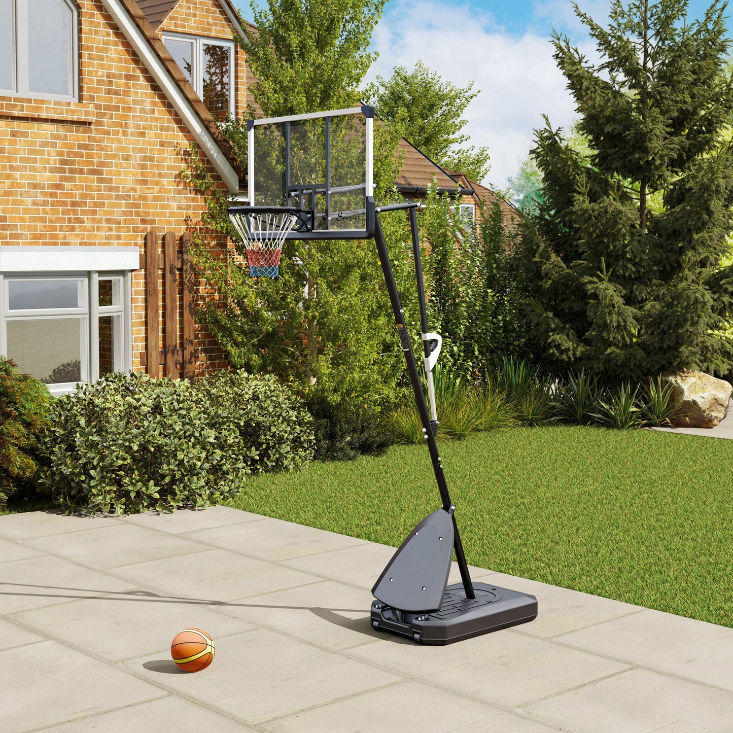 Freestanding Basketball System with 44" Shatterproof Backboard